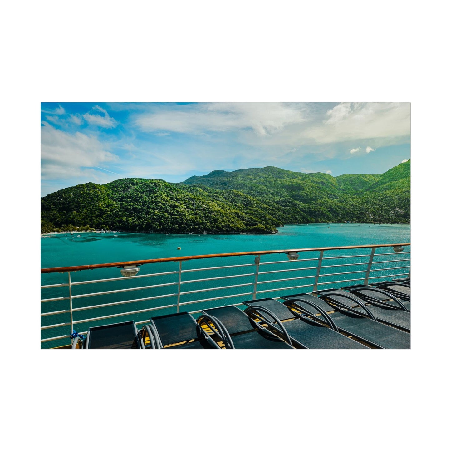 Tropical Paradise Rolled Poster - Scenic Ocean View for Home Décor