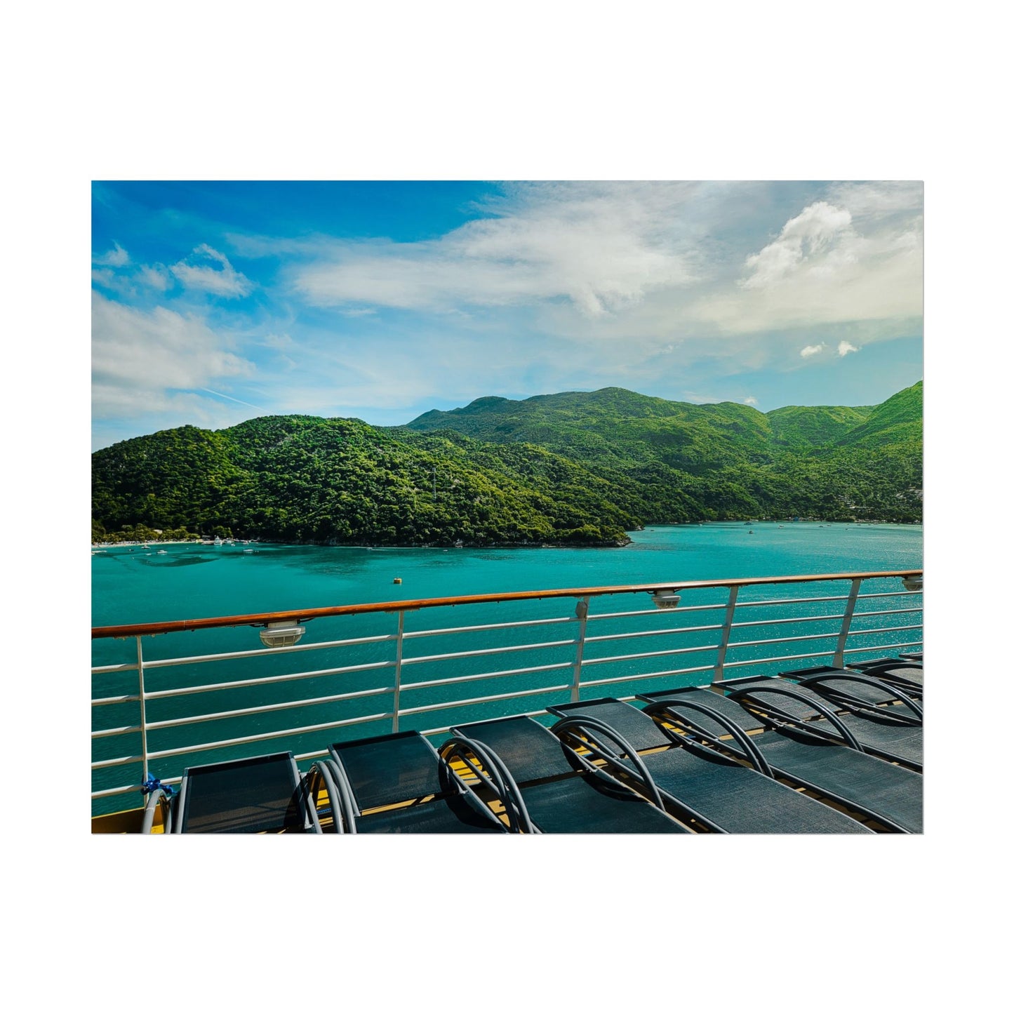 Tropical Paradise Rolled Poster - Scenic Ocean View for Home Décor