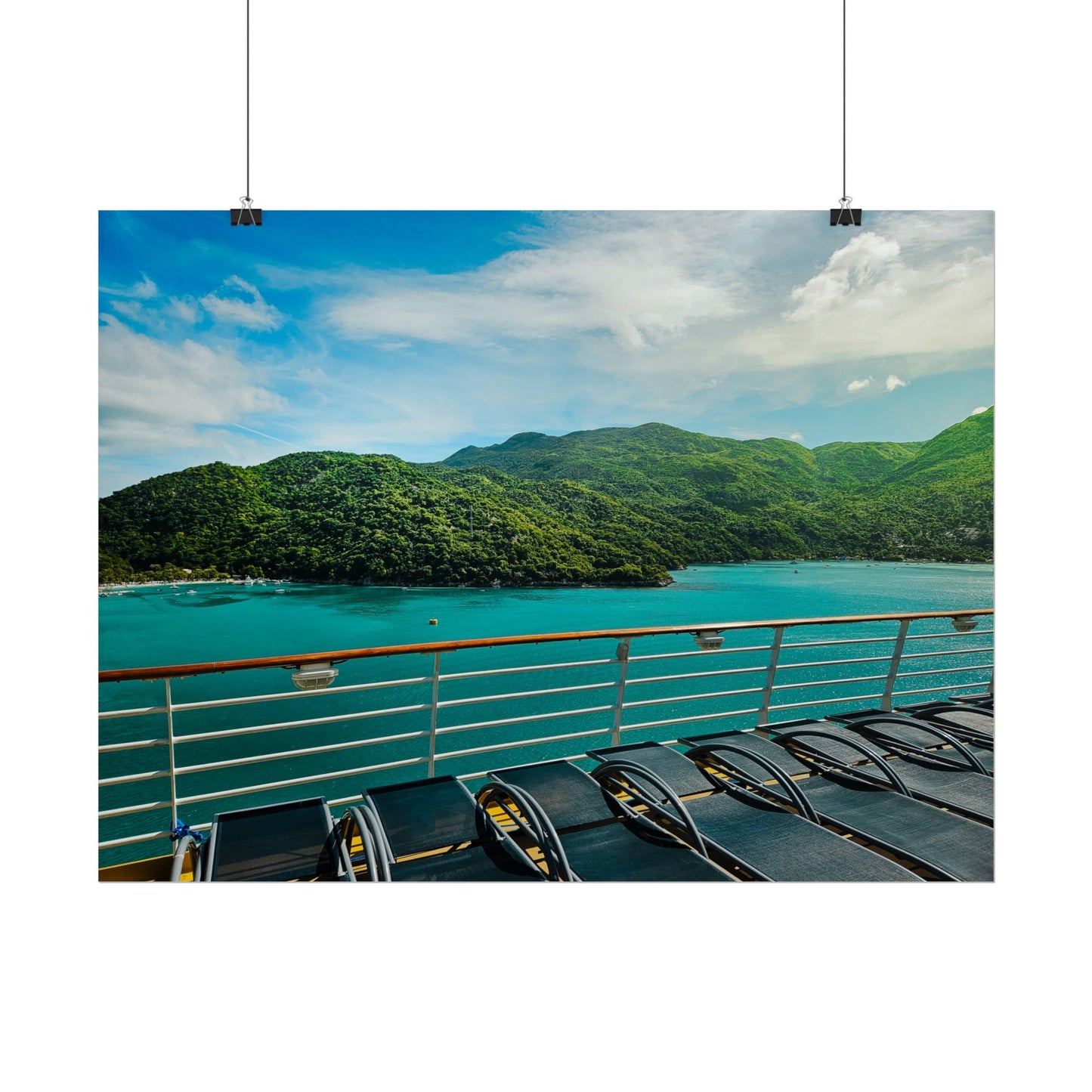 Tropical Paradise Rolled Poster - Scenic Ocean View for Home Décor