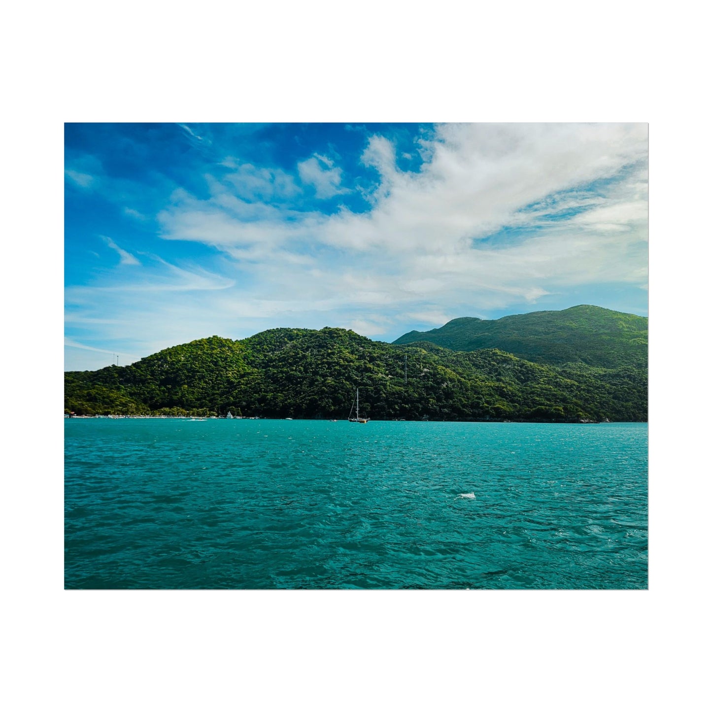 'Island Fare' Scenic Beach Rolled Poster - Ocean Paradise Wall Art for Home Decor