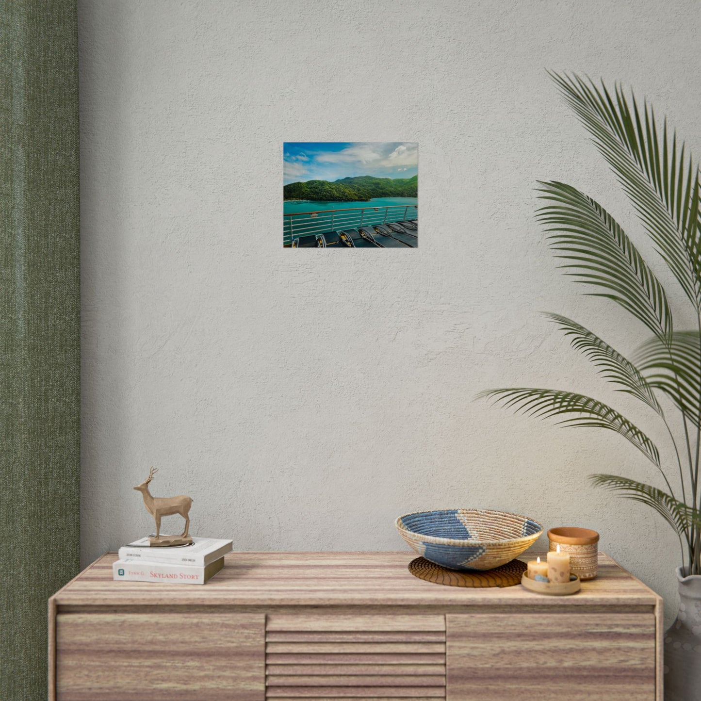 Tropical Paradise Rolled Poster - Scenic Ocean View for Home Décor